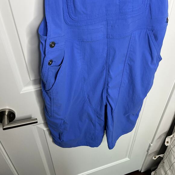 Duluth Trading Co. Women's Heirloom Gardening Short Overalls Large Bright Indigo - Picture 7 of 8